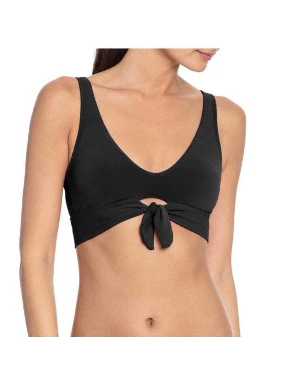 NWOT ROBIN PICCONE Ava Knot Front Bikini Top